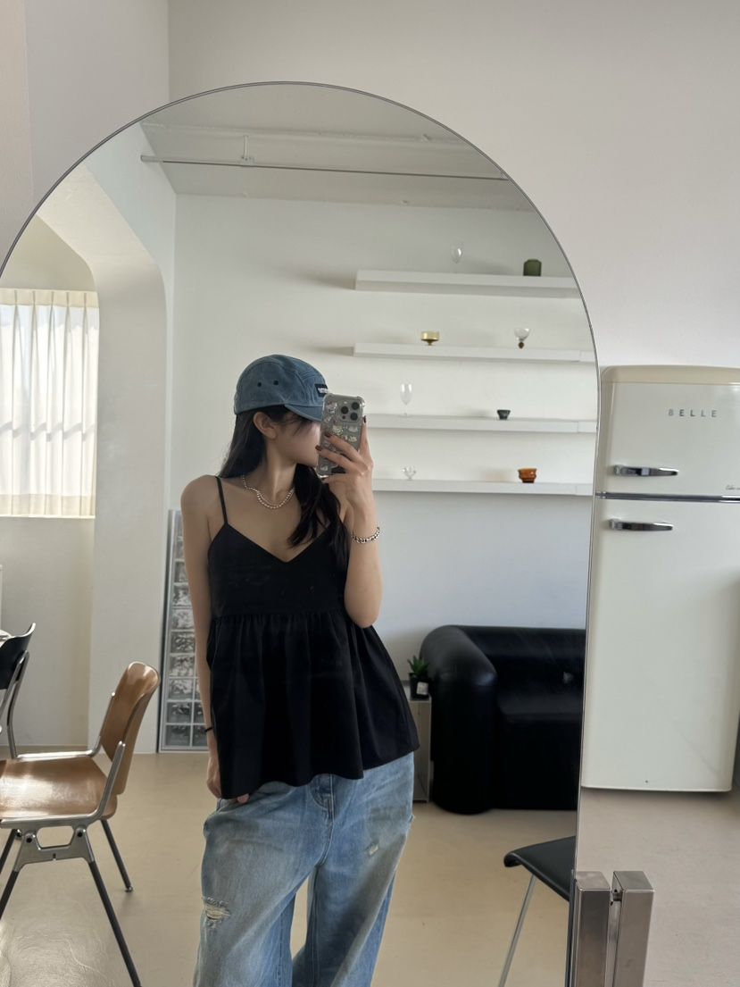 OKIE韓國直郵女士新款人氣職業26春夏時尚熱賣休閑吊帶背心OKIE吊帶/背心