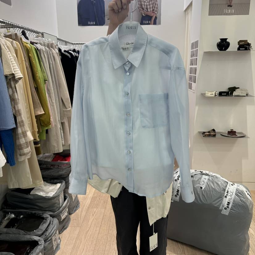 REIRAI韓國東大門直郵女士新款26春夏熱賣時尚襯衫蕾絲衫Reirai襯衫/蕾絲衫