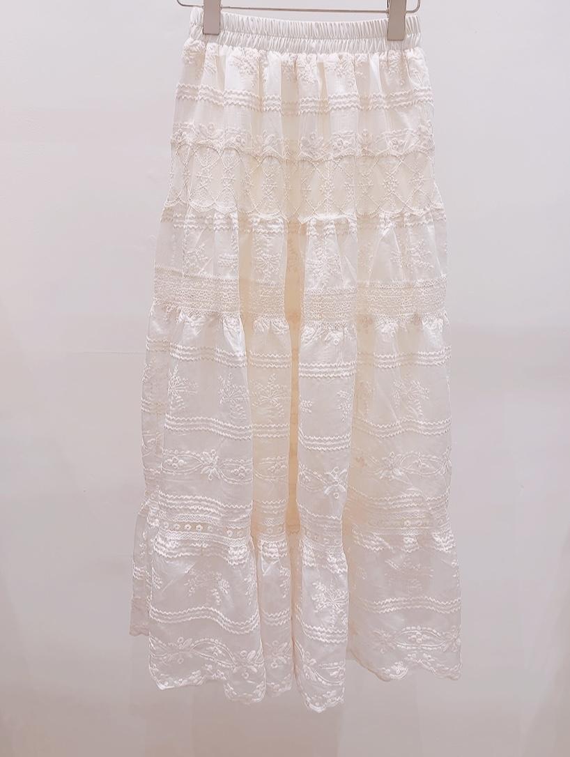 AWESOME-P韓國代購女裝新品熱賣職業休閑推薦人氣長裙刺繡AWESOME-P長裙