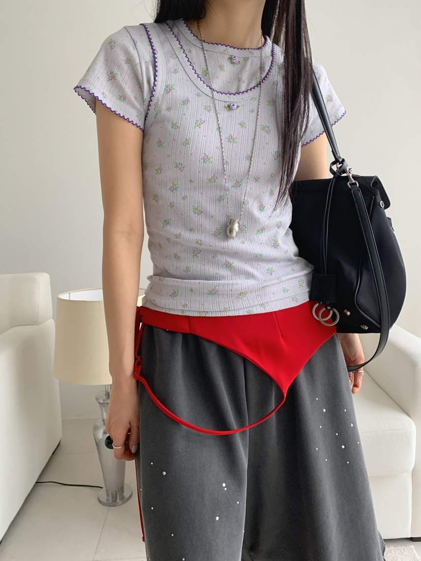 JKICHI韓國直郵女士新品熱賣推薦人氣時尚26春夏套裝孔眼JKICHI套裝