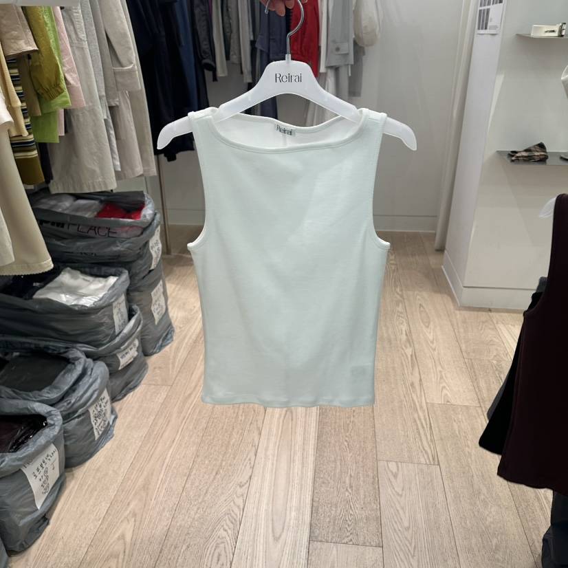 REIRAI韓國直郵實拍女士新品26春夏職業推薦吊帶背心船領Reirai吊帶/背心