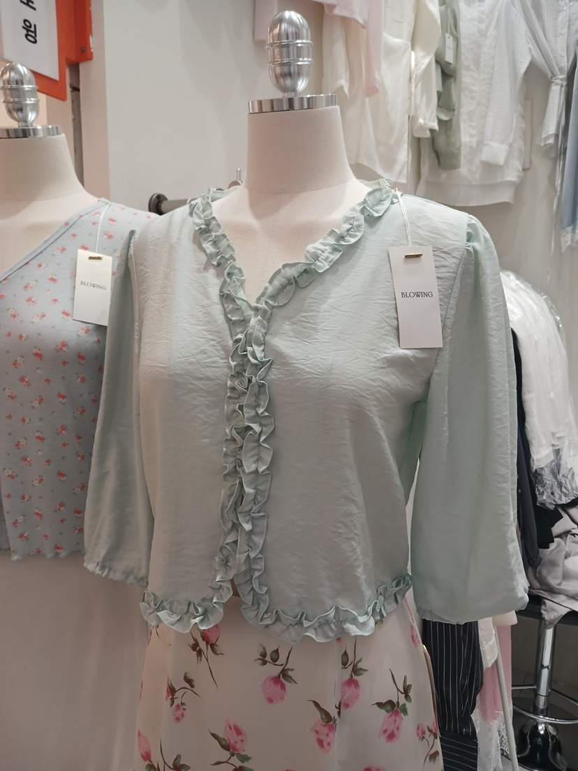 BLOWING韓國東大門代購女士新款推薦休閑熱賣時尚襯衫蕾絲衫BLOWING襯衫/蕾絲衫