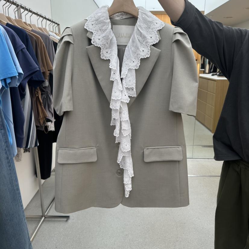 JUJU韓國直郵實拍女士新款休閑職業26春夏推薦熱賣時尚夾克JUJU夾克