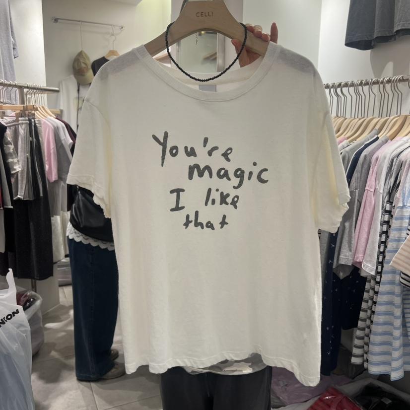 CELLI韓國直郵實拍女裝新品職業推薦時尚休閑熱賣26春夏T恤CELLIT恤