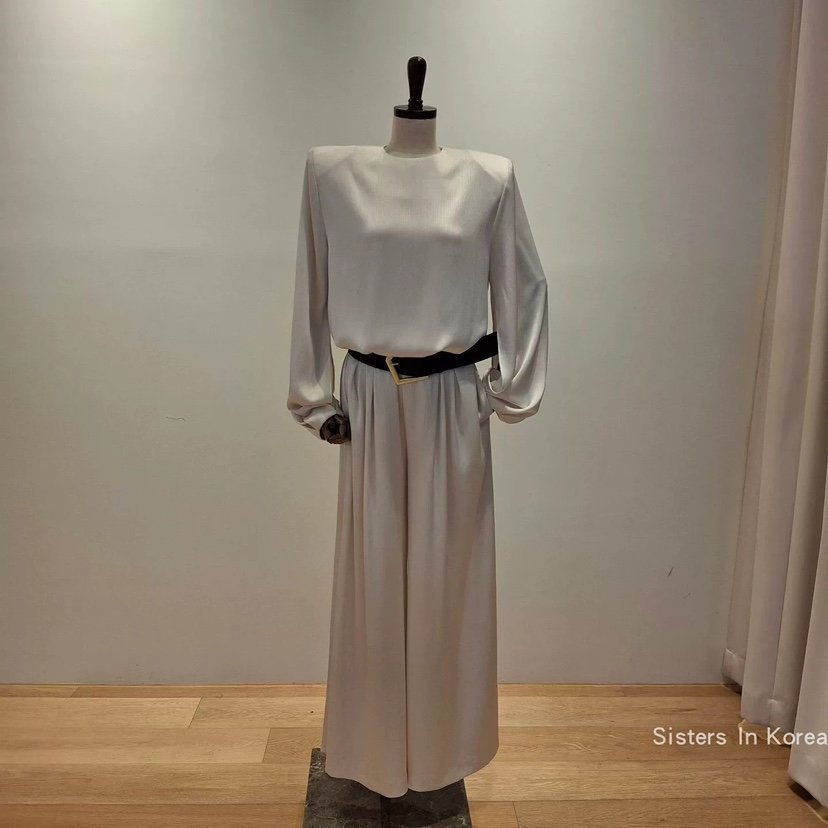 VAN NZILL韓國直郵女士新品時尚推薦26春夏連體褲含腰帶VAN NZILL連體褲