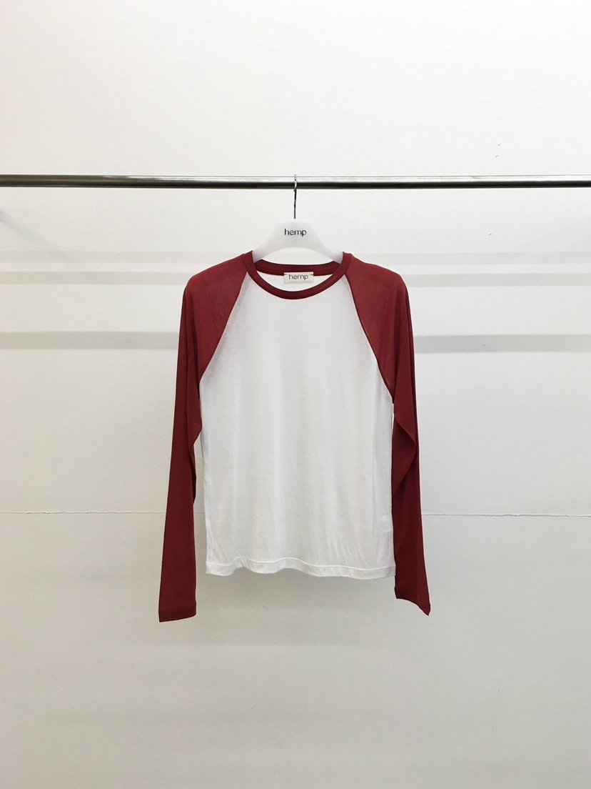 HEMP-P韓國直郵實拍女裝新款熱賣推薦職業長袖T恤插肩袖hemp長袖T恤