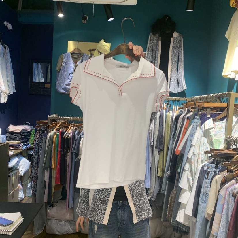 MERCI LINDA韓國直郵實拍女裝新品時尚人氣26春夏職業T恤MERCI LINDAT恤