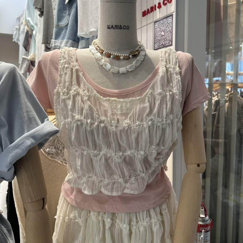 MARI CO韓國東大門直郵女士新款時尚推薦吊帶背心不含內搭MARI CO吊帶/背心