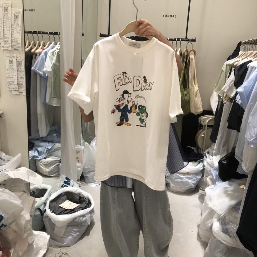 YUNBAL韓國代購女裝新款時尚職業休閑26春夏熱賣推薦人氣T恤YUNBALT恤