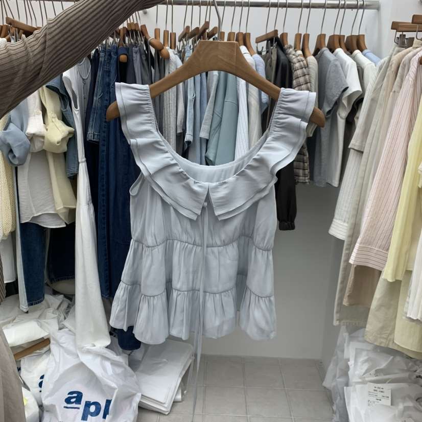 DRESS ROOM韓國東大門直郵女裝新品熱賣人氣休閑襯衫蕾絲衫DRESS ROOM襯衫/蕾絲衫