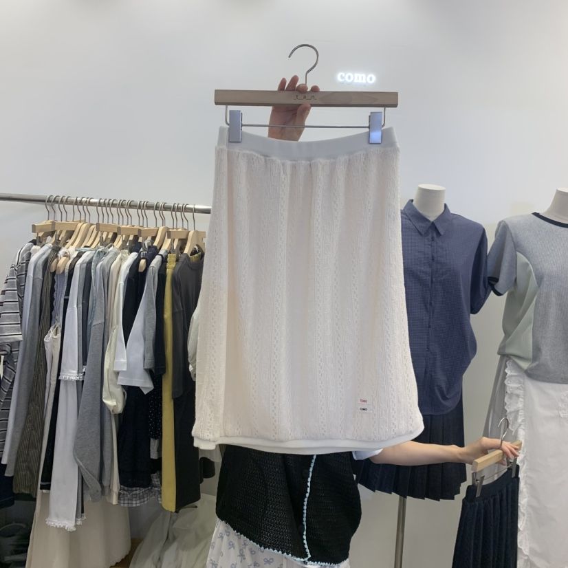 TAN&amp;COMO韓國東大門直郵女裝新款職業半身裙中短裙雙面tan-COMO半身裙/中短裙