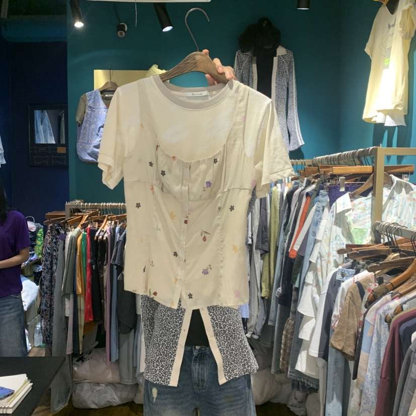 MERCI LINDA韓國直郵實拍女裝新品職業吊帶背心不含內搭褶裥無袖MERCI LINDA吊帶/背心