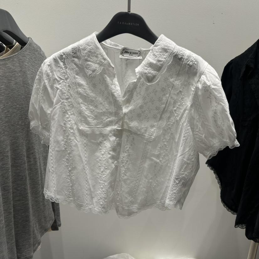 TARABY MOTION韓國代購女裝新款休閑推薦時尚襯衫蕾絲衫TARABY MOTION襯衫/蕾絲衫