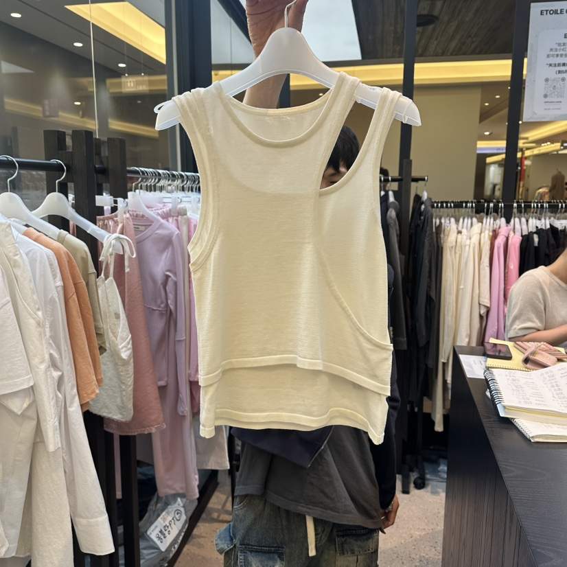 LE ETOILE韓國東大門代購女裝新款時尚休閑吊帶背心鏤空Le etoile吊帶/背心