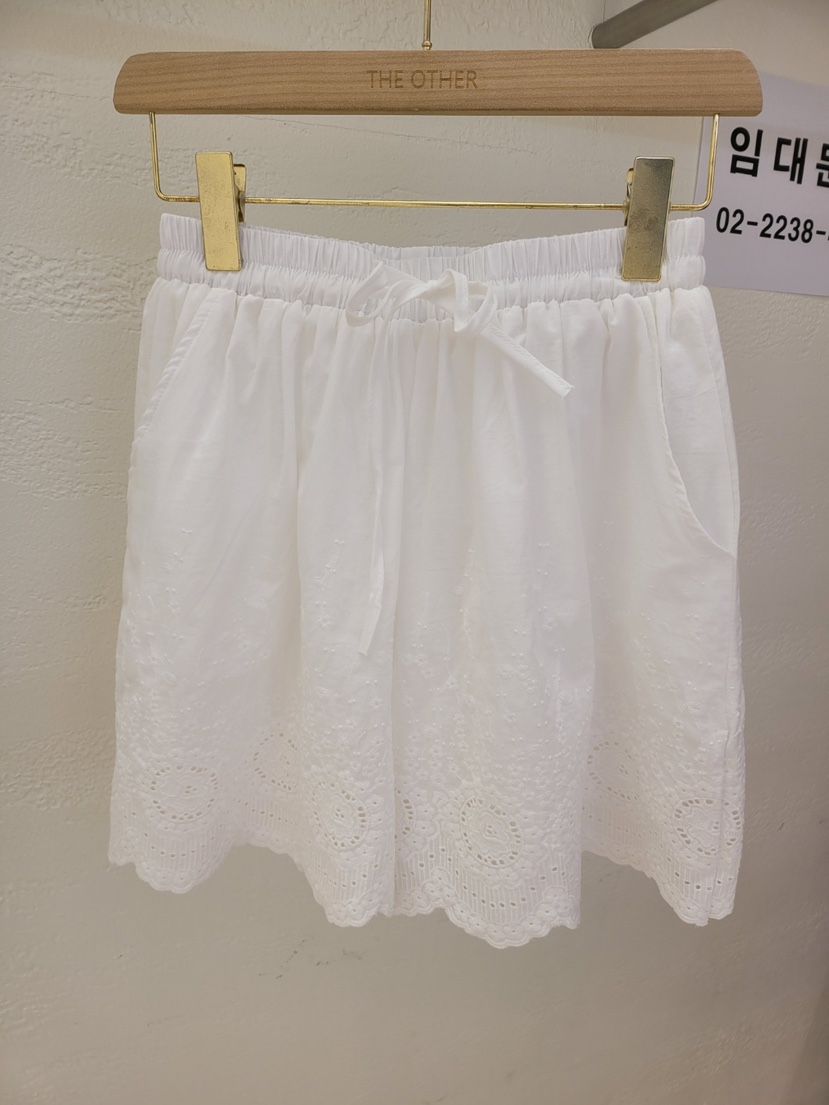 THE OTHER韓國代購女士新品推薦時尚人氣熱賣職業短褲刺繡THE OTHER短褲
