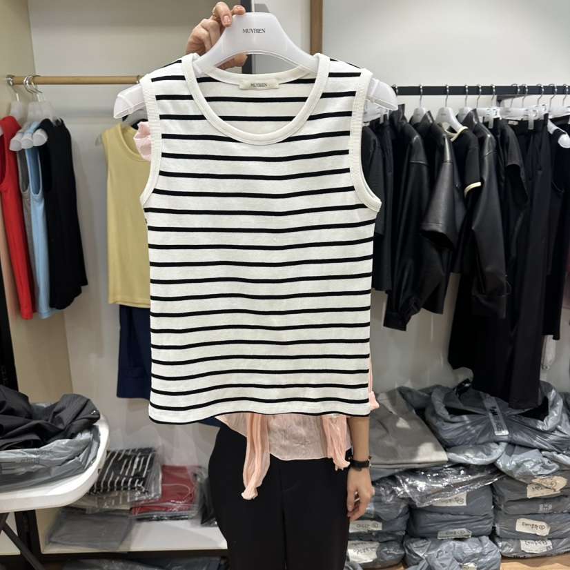 MUYBIEN韓國代購女裝新品熱賣推薦人氣時尚職業26春夏吊帶背心MUYBIEN吊帶/背心