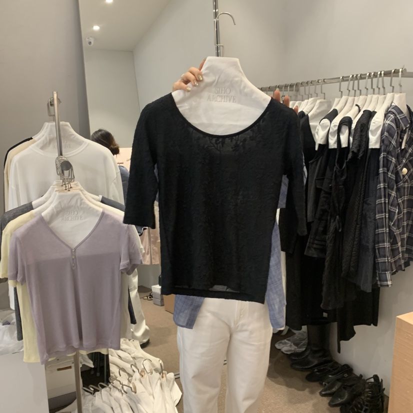 SIHO ARCHIVE韓國代購女裝新品26春夏時尚熱賣T恤含飄帶SIHO ARCHIVET恤