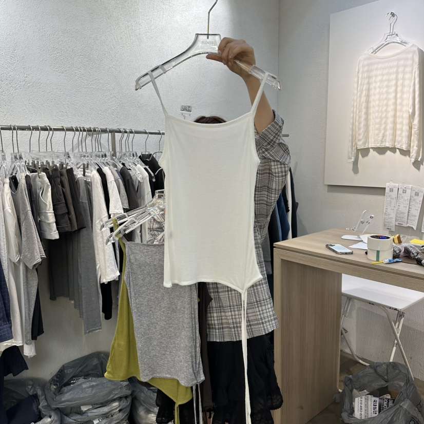 PLOVER韓國東大門代購女士新款26春夏熱賣人氣職業吊帶背心PLO_VER吊帶/背心