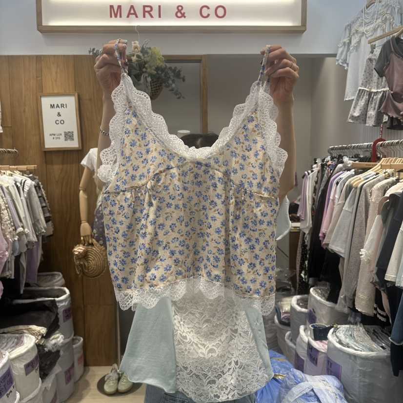 MARI CO韓國直郵實拍女裝新品人氣推薦吊帶背心不含內搭MARI CO吊帶/背心