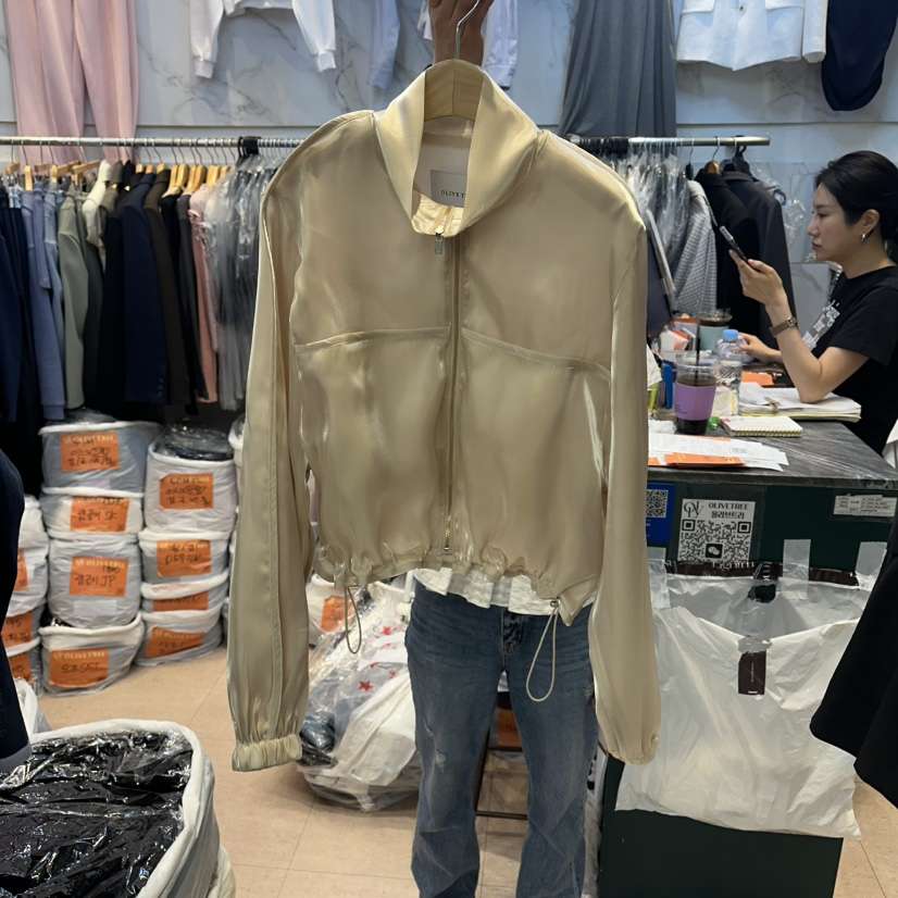 OLIVE TrEE韓國東大門代購女士新品休閑職業推薦夾克歐根紗OLIVE TrEE夾克