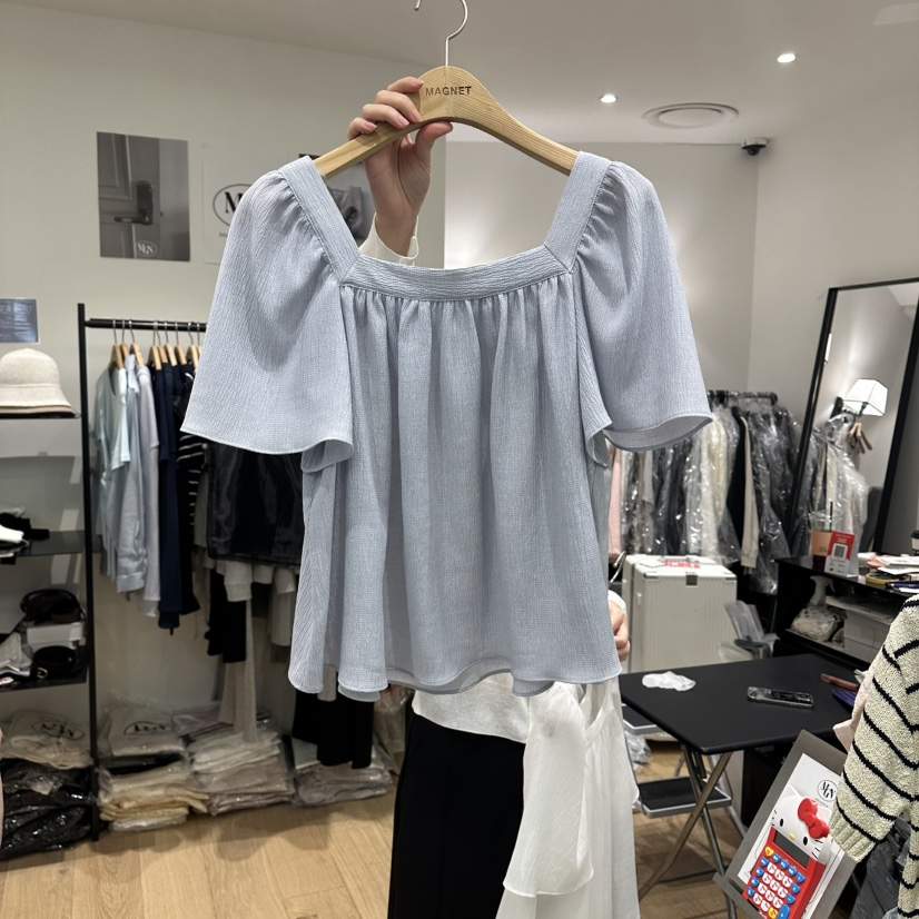 M.G.N韓國東大門代購女士新款休閑職業時尚人氣襯衫蕾絲衫MAGNET襯衫/蕾絲衫