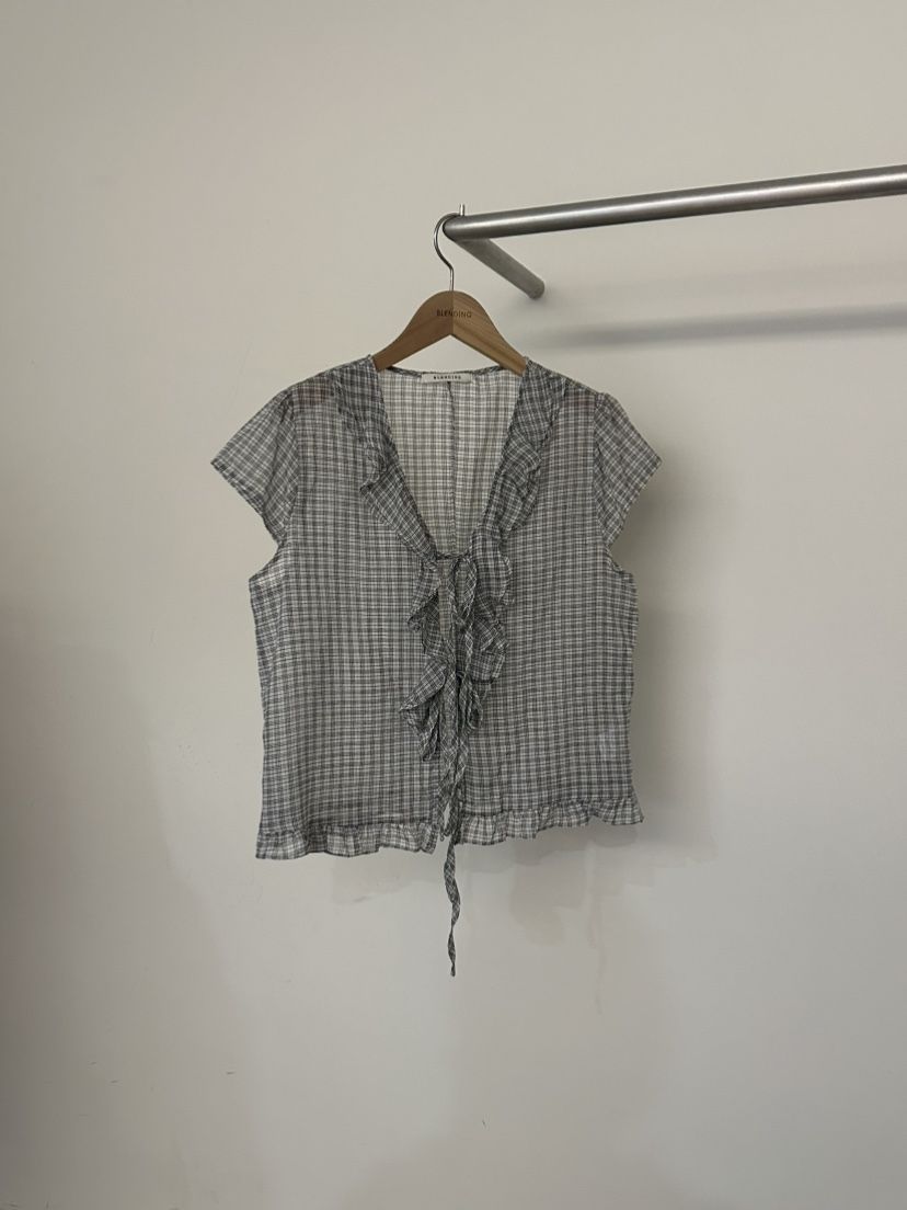 BLENDING-p韓國東大門直郵女士新品推薦26春夏襯衫蕾絲衫BLENDING-p襯衫/蕾絲衫