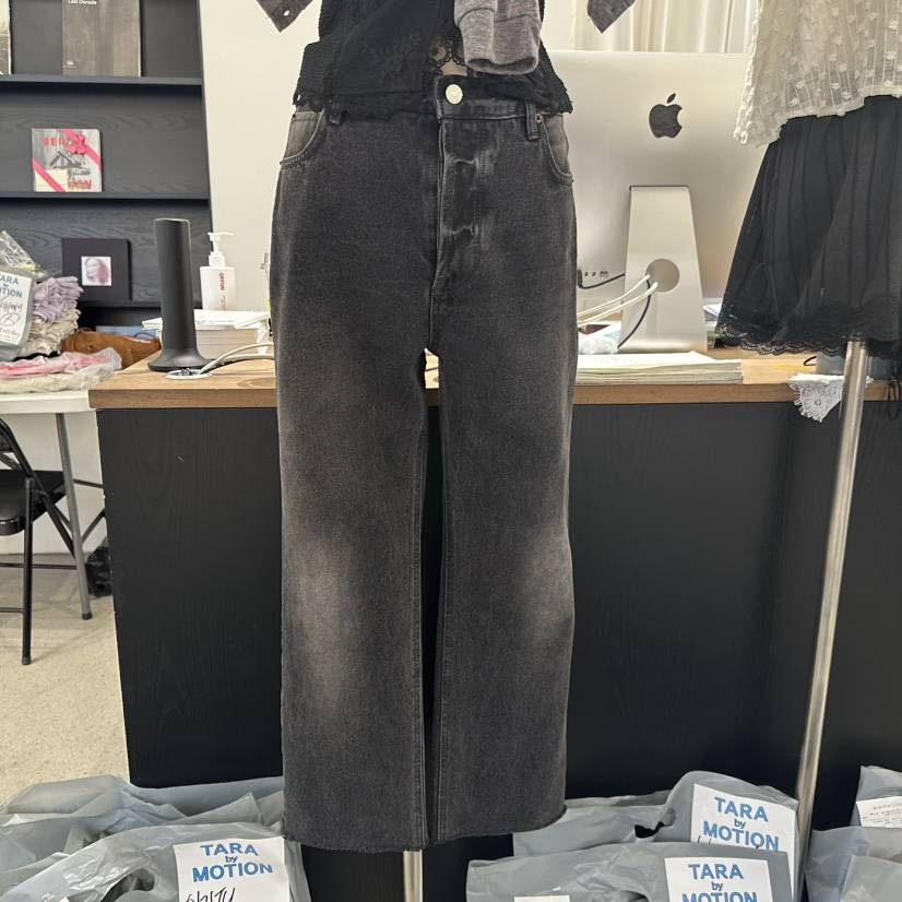 TARABY MOTION韓國直郵實拍女裝新款職業時尚推薦牛仔褲TARABY MOTION牛仔褲