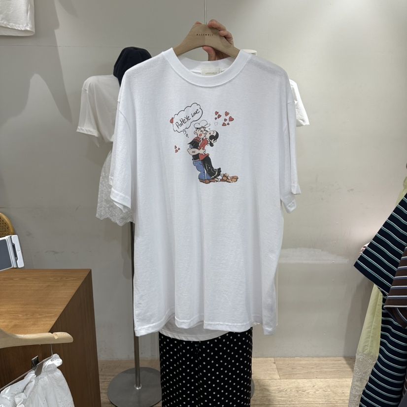 ASSEMBLY韓國直郵實拍女士新品26春夏推薦時尚T恤大力水手ASSEMBLYT恤