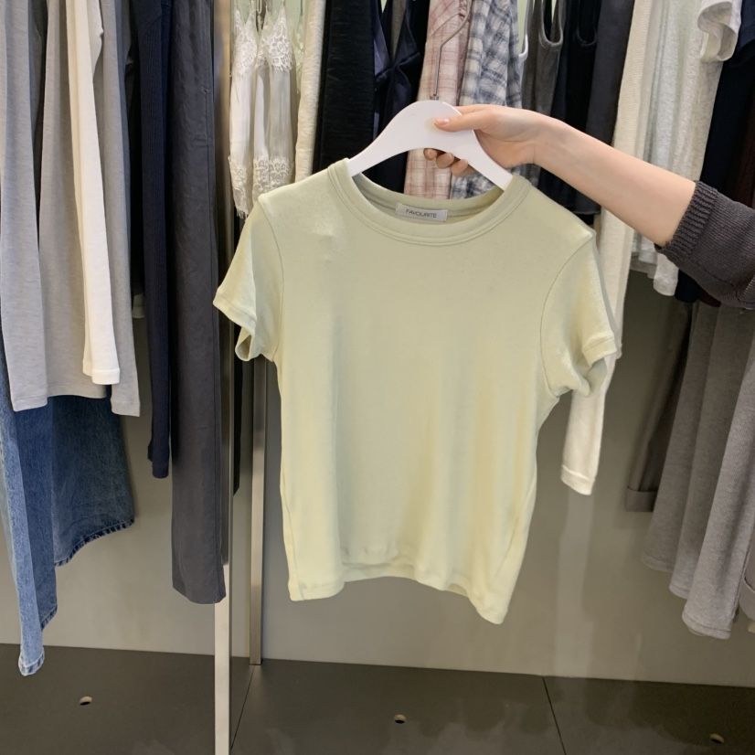 FAVE/FAVOURITE韓國直郵女士新款26春夏人氣職業休閑T恤FAVE/FAVOURITET恤