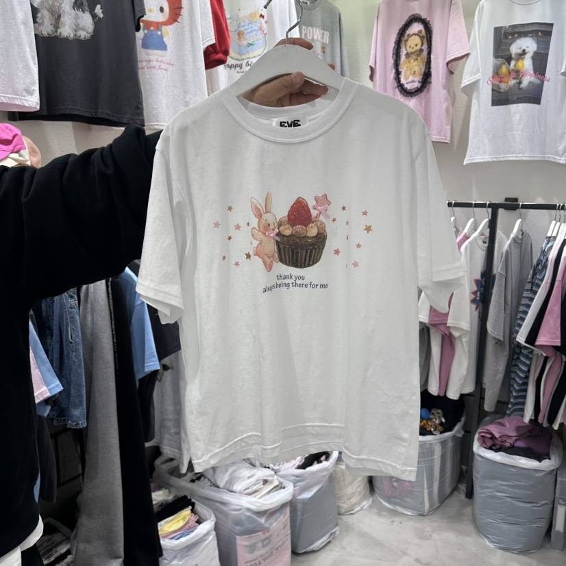EVE韓國直郵女士新品時尚26春夏職業休閑人氣推薦熱賣T恤EVET恤