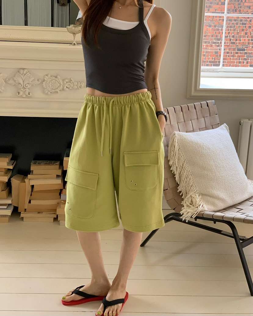 REVE CITE-L韓國東大門直郵女裝新款人氣職業推薦短褲鏤空REVE CITE-L短褲