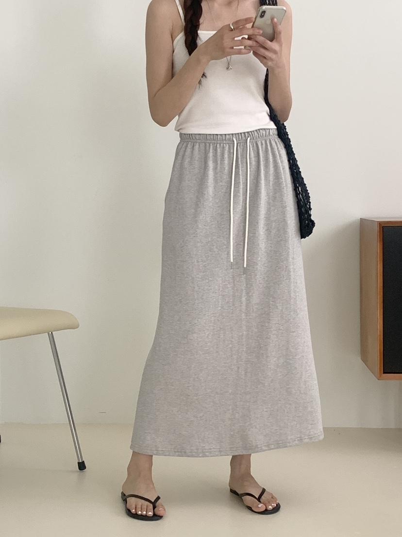 VANTAGE韓國東大門代購女裝新品休閑職業時尚26春夏長裙棉VANTAGE長裙