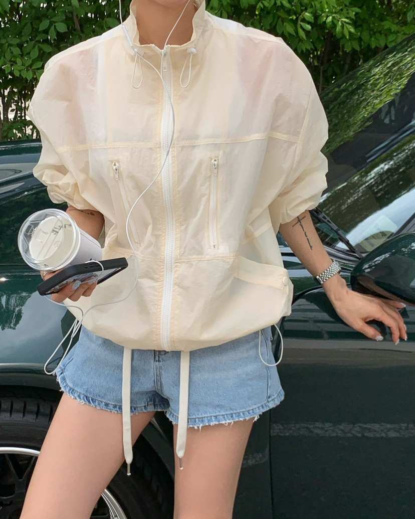 REVE CITE-L韓國直郵實拍女裝新品休閑人氣26春夏夾克拉鏈REVE CITE-L夾克