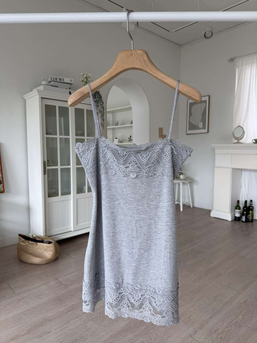 SOLAR韓國代購女裝新品時尚休閑推薦熱賣26春夏連衣裙蕾絲SOLAR連衣裙