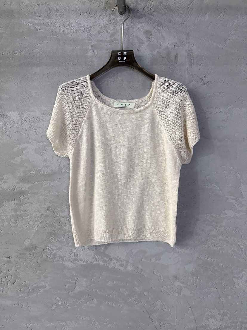 COME OPEN/HAPER韓國直郵女士新款職業針織衫短袖針織衫COME OPEN/HAPER針織衫