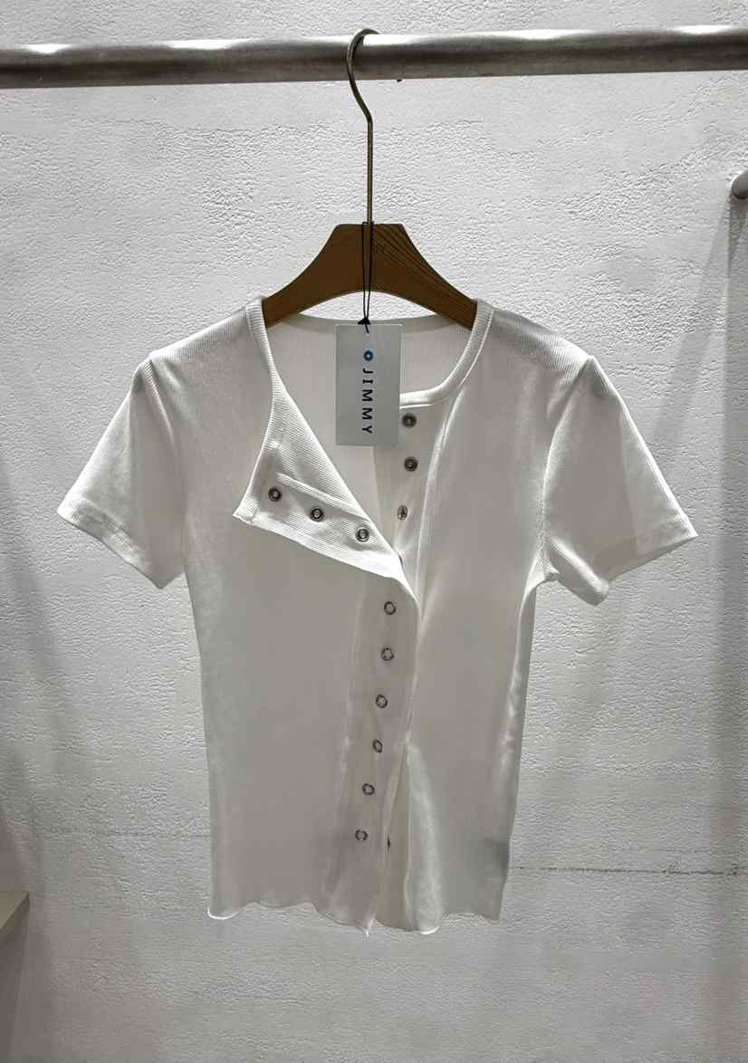 JIMMY韓國東大門代購女裝新品時尚人氣26春夏職業休閑T恤JIMMY/REMAKET恤