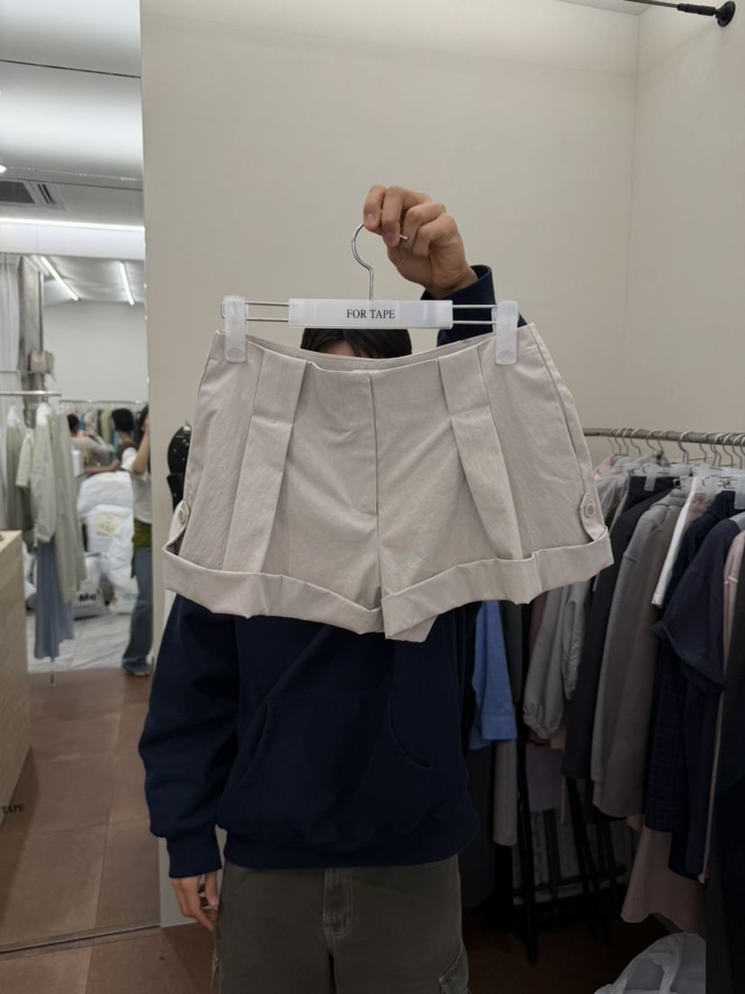 FOR TAPE韓國代購女士新品休閑26春夏人氣熱賣職業時尚短褲FOR TAPE短褲