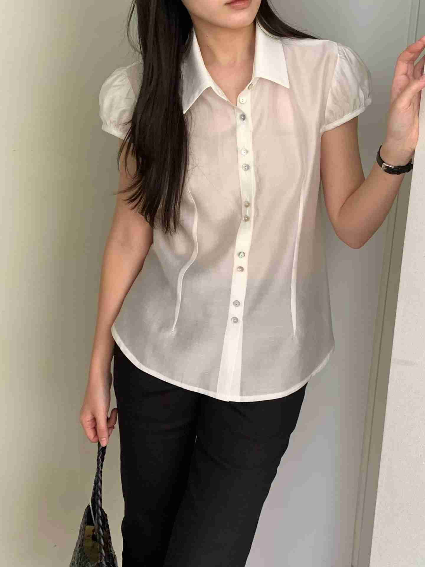 OBOE韓國直郵女士新款職業推薦真品人氣熱賣26春夏襯衫蕾絲衫OBOE襯衫/蕾絲衫