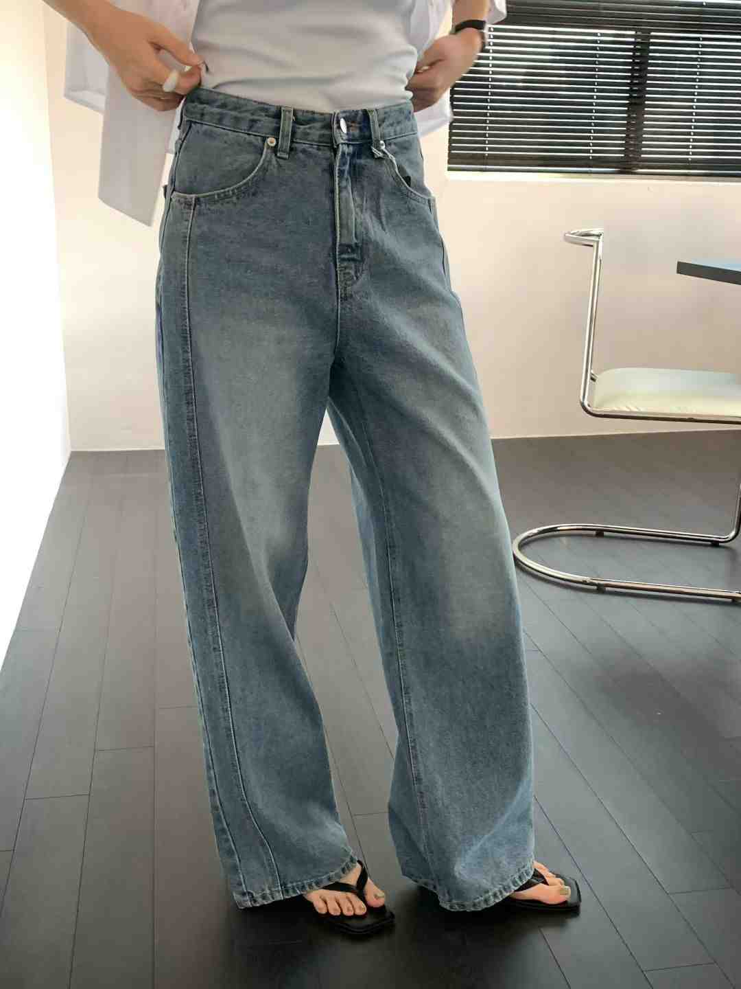 OBOE東大門實拍女士新品熱賣26春夏職業人氣時尚推薦牛仔褲OBOE牛仔褲