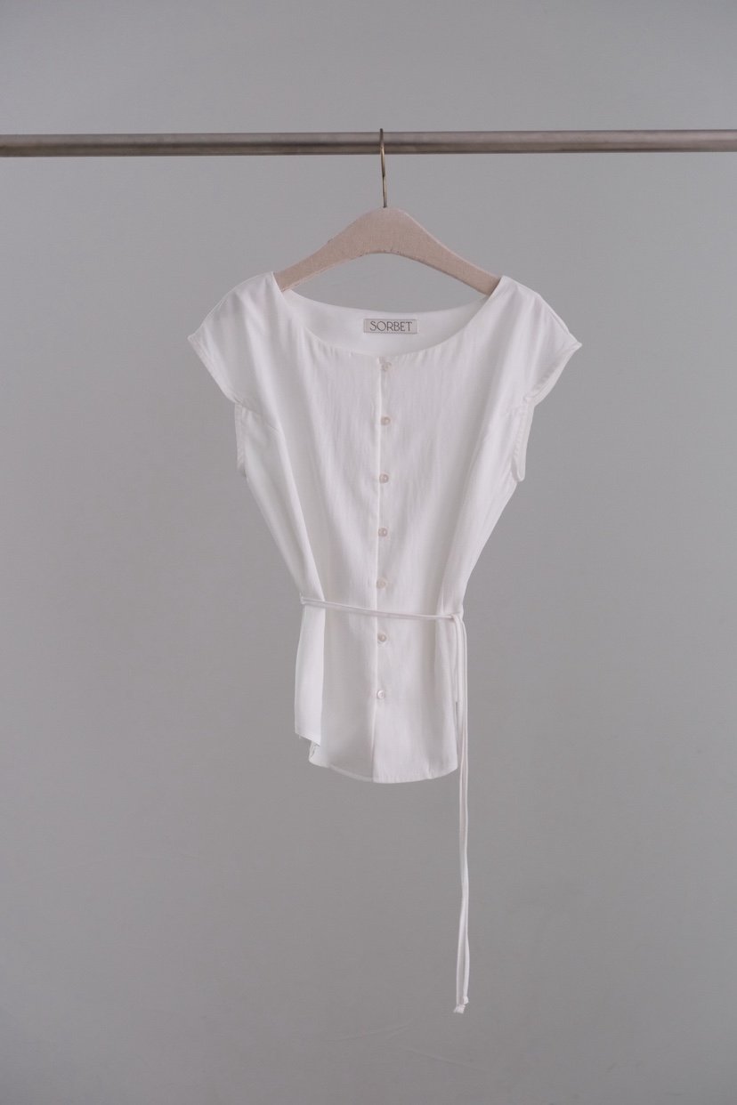 SORBET/FLAT WHITE韓國代購女裝新款時尚真品襯衫蕾絲衫SORBET/FLAT WHITE襯衫/蕾絲衫