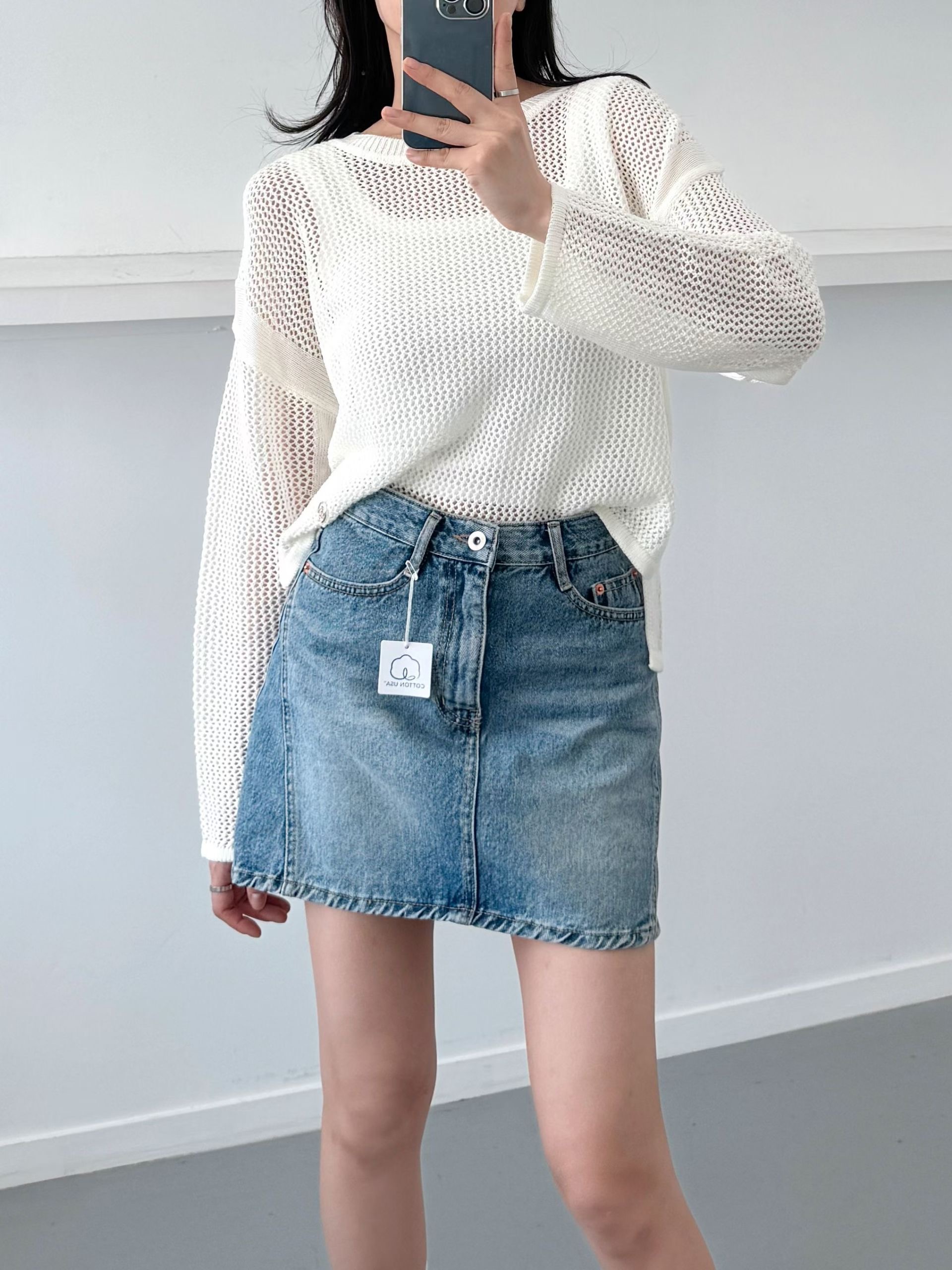 MORPHIN-모르핀-T東大門代購女士新款推薦熱賣休閑短裙MORPHIN-T短裙