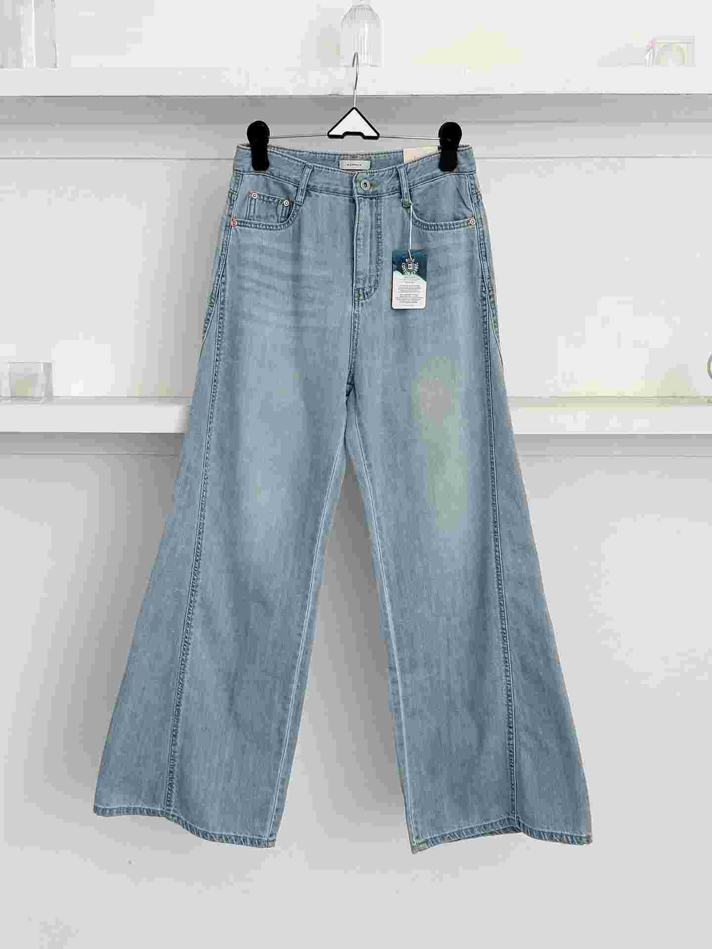 MORPHIN-모르핀-T韓國代購女裝新品真品26春夏職業牛仔褲MORPHIN-T牛仔褲