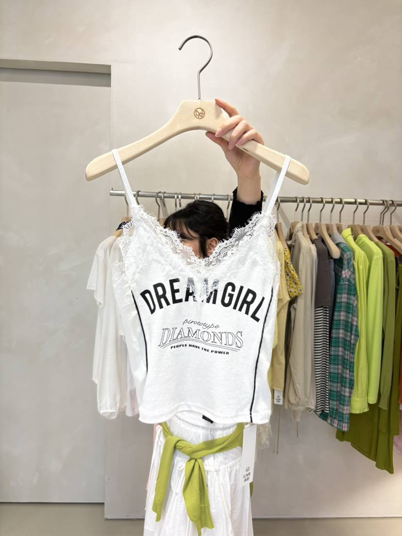 LIVE AID-P韓國代購女裝新款休閑推薦人氣26春夏吊帶背心LIVE AID-P吊帶/背心