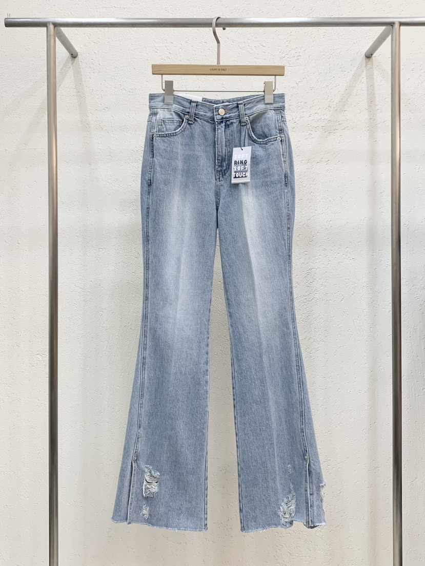LIGHT AND SALT韓國東大門代購女士新品26春夏推薦牛仔褲LIGHT AND SALT牛仔褲