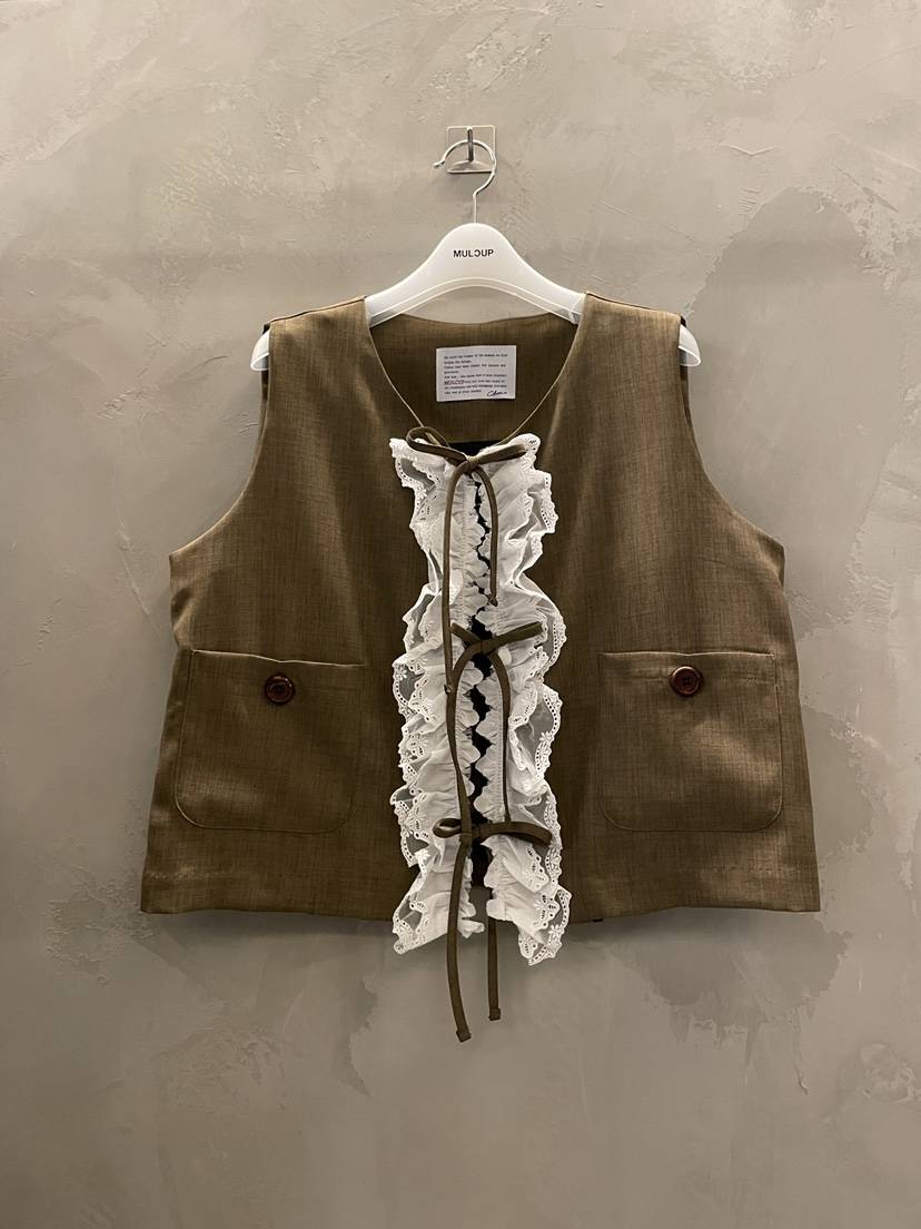 MULCUP韓國代購女士新品26春夏人氣熱賣休閑時尚職業馬甲MULCUP馬甲