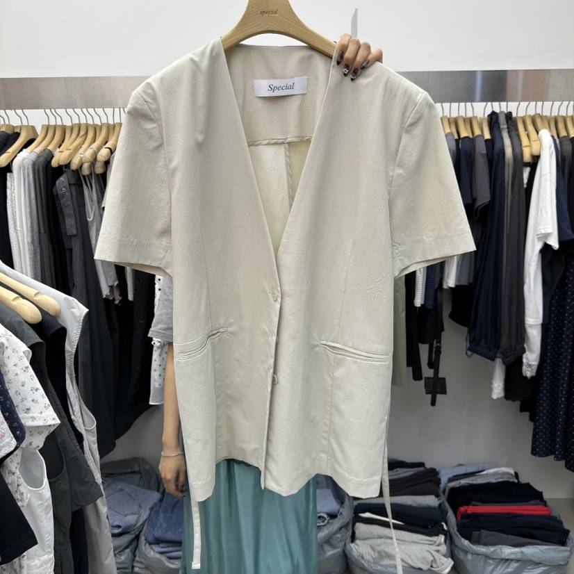 SPECIAL韓國東大門直郵女裝新品休閑人氣時尚熱賣夾克含腰繩SPECIAL夾克