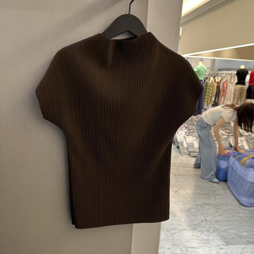 PROJECT WAVE-P韓國直郵女裝新品人氣26春夏襯衫蕾絲衫褶裥PROJECT WAVE襯衫/蕾絲衫