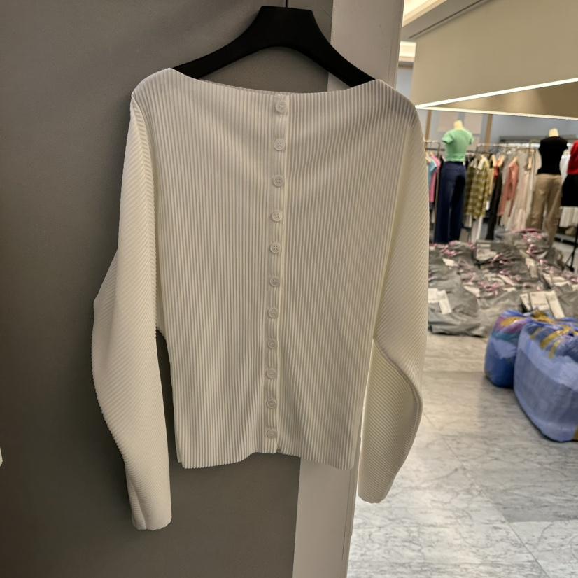 PROJECT WAVE-P韓國東大門代購女士新款人氣襯衫蕾絲衫褶裥PROJECT WAVE襯衫/蕾絲衫