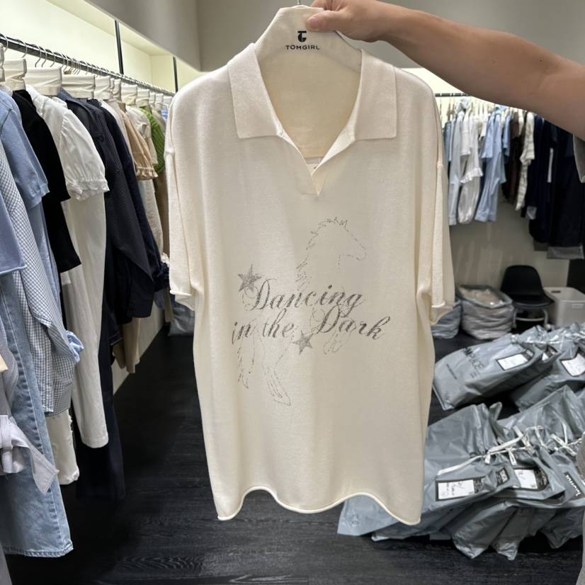 TOMGIRL韓國直郵女裝新款時尚職業人氣休閑26春夏熱賣針織衫TOMGIRL針織衫