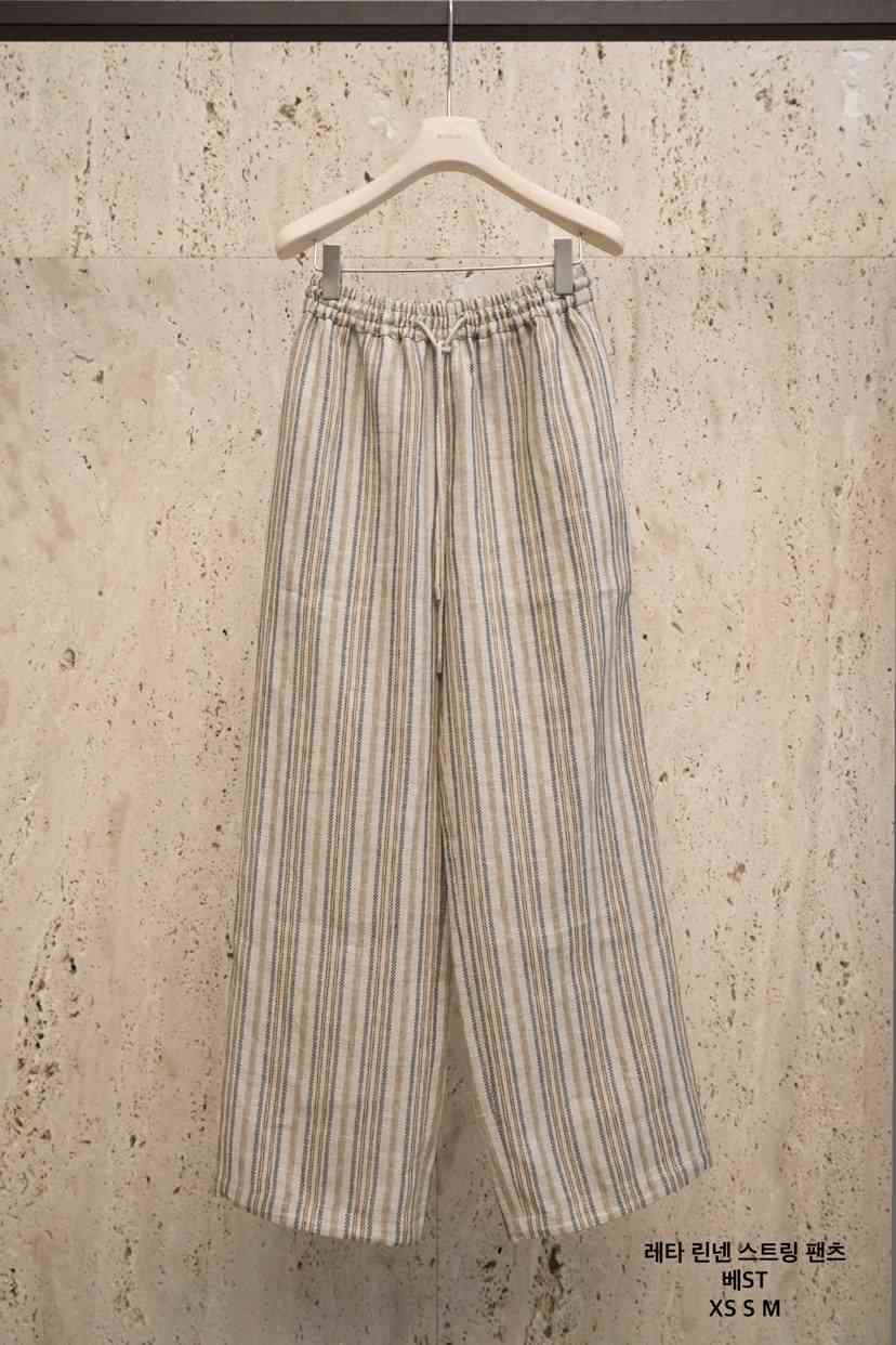 BLOSSOM韓國東大門直郵女裝新品26春夏休閑人氣休閑褲亞麻BLOSSOM休閑褲